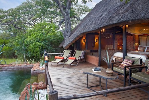 open suite with private plunge pool