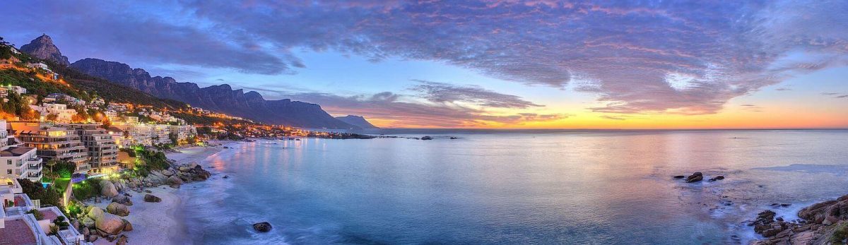The Cedarberg Africa Story - the Camps Bay Atlantic coastline at sunset